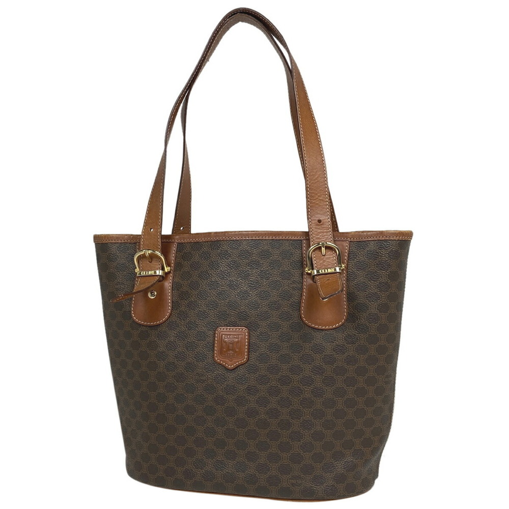 Celine Macadam Pattern Bucket Canvas Shoulder Tot… - image 1